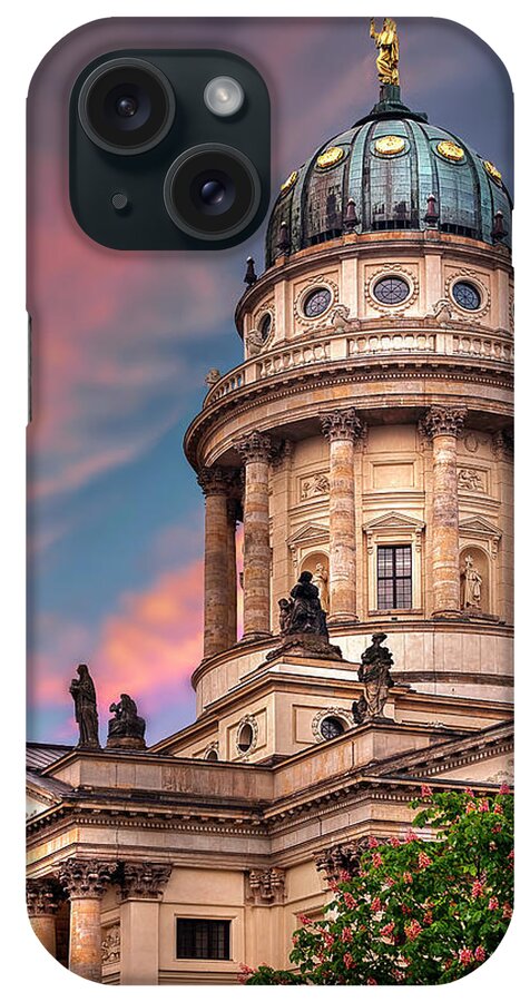 Endre iPhone Case featuring the photograph The French Church in Berlin 2 by Endre Balogh