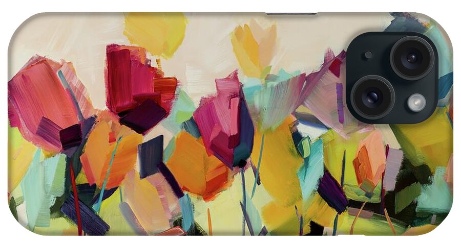 Floral iPhone Case featuring the painting The Genius in All of Us by Holly Van Hart