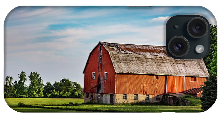 Barn iPhone Case featuring the photograph The Glow on the Barn by Brent Buchner
