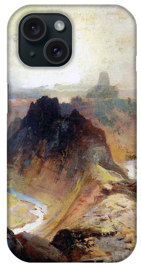 Thomas Moran iPhone Case featuring the painting The Grand Canyo by Thomas Moran