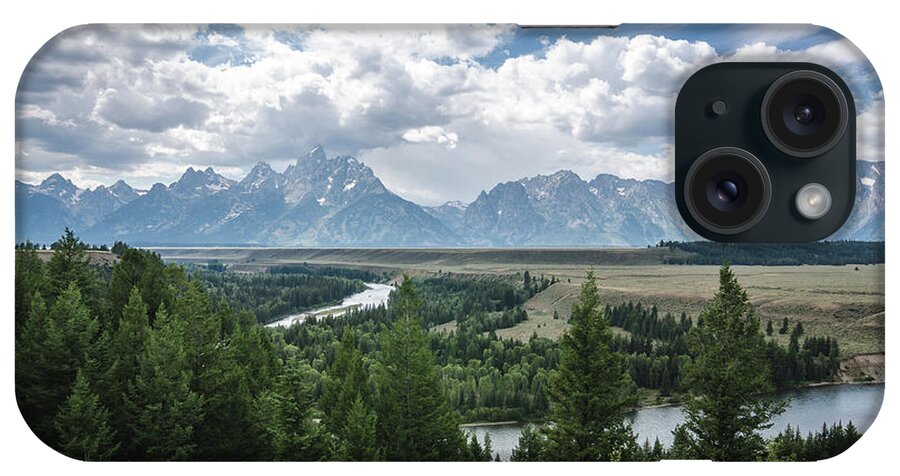 Grand Tetons iPhone Case featuring the photograph The Grand Tetons by Margaret Pitcher