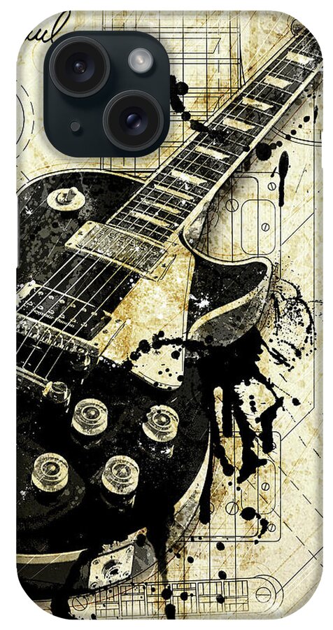 Guitar iPhone Case featuring the digital art The Granddaddy by Gary Bodnar