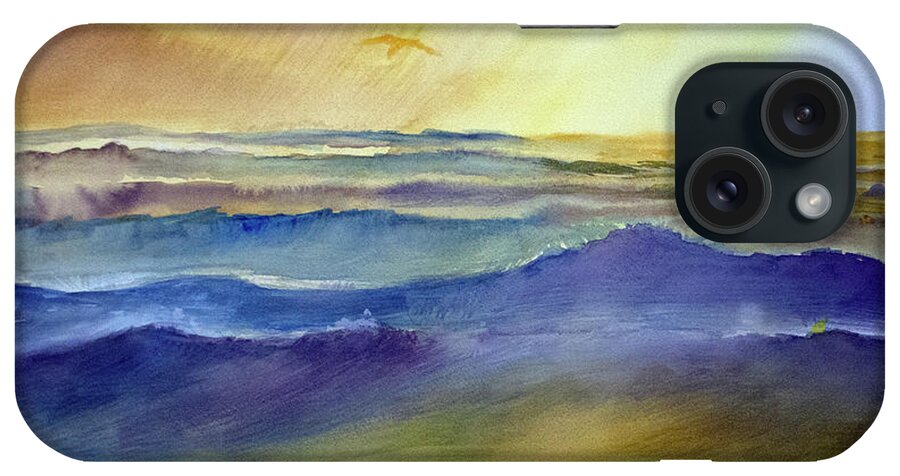 Sea iPhone Case featuring the painting The Great Sea by Allison Ashton