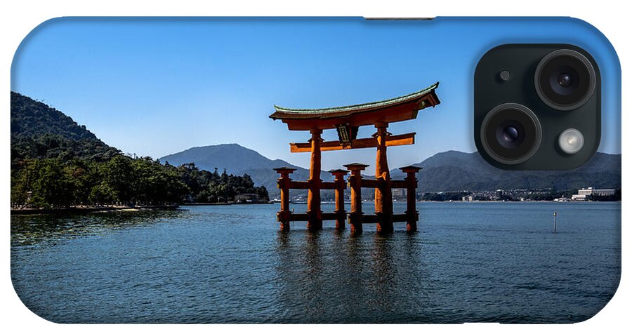 Landscape iPhone Case featuring the photograph The Great Torii by Pravine Chester
