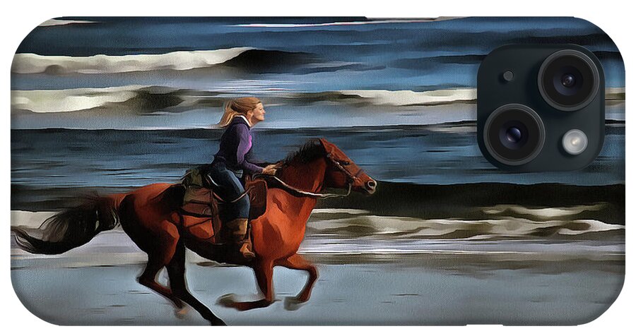 Horse Rider iPhone Case featuring the photograph The Greatest of Pleasures by Aleksander Rotner
