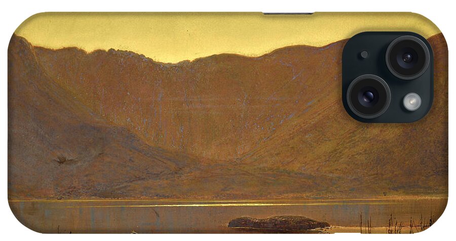 John Atkinson Grimshaw iPhone Case featuring the painting The Haunt of the Heron by John Atkinson Grimshaw