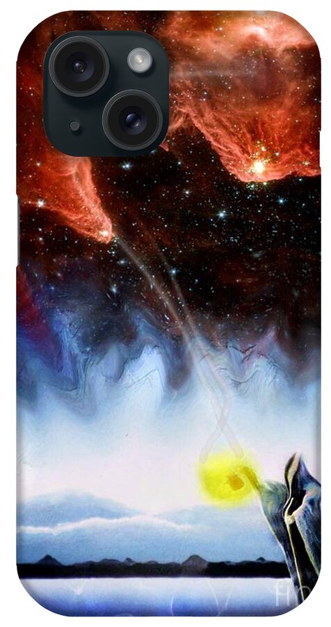 Fantasy Image iPhone Case featuring the painting The Hermit's Path by David Neace