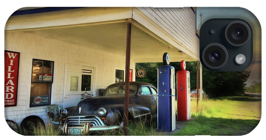 Esso iPhone Case featuring the photograph The Last Fill Up by Lori Deiter