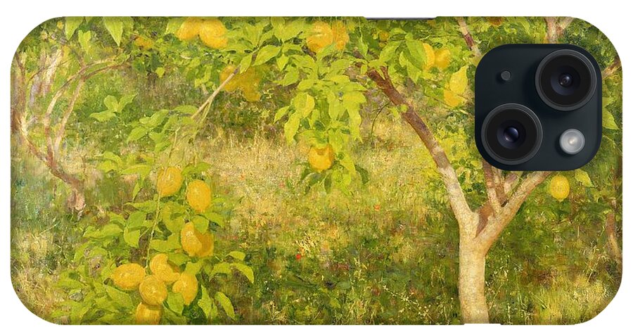 The iPhone Case featuring the painting The Lemon Tree by Henry Scott Tuke
