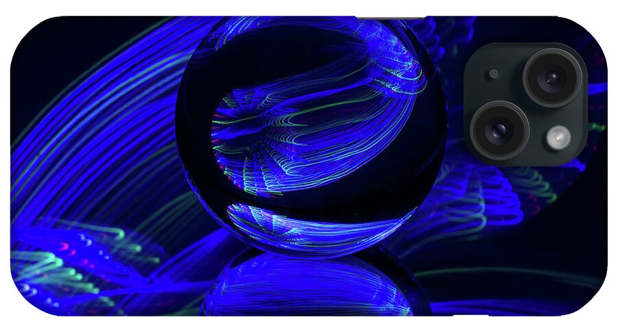 Light Painting iPhone Case featuring the photograph The Light Painter 45 by Steve Purnell
