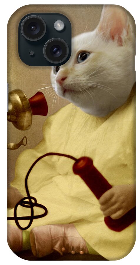 Kitten iPhone Case featuring the photograph The Little Chatterbox by Martine Roch