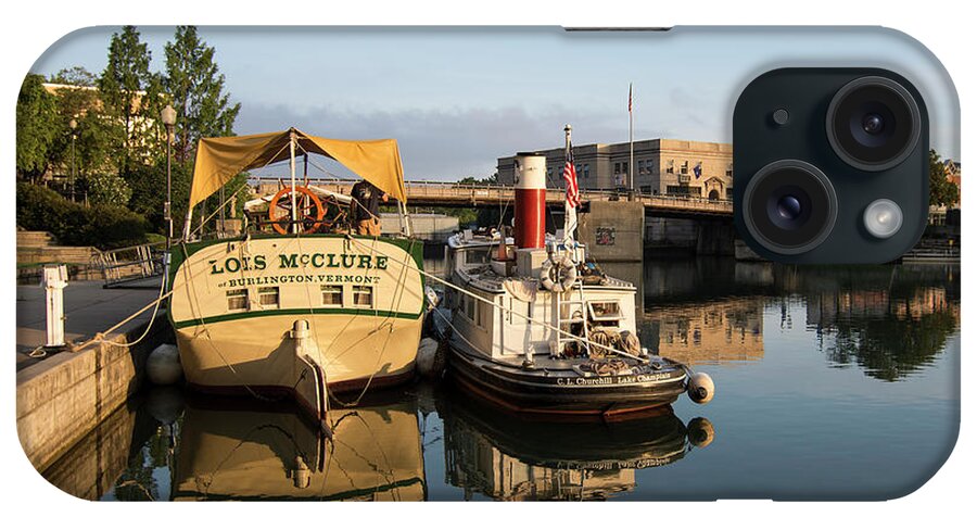 Ship iPhone Case featuring the photograph The Lois McClure by Deborah Ritch