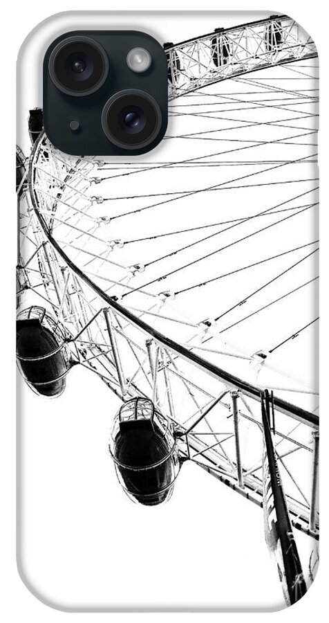 Black iPhone Case featuring the photograph The London Eye by Diana Rajala
