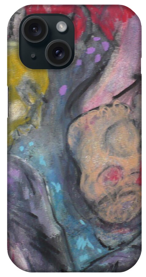 Crayon iPhone Case featuring the painting the Long Goodbye by Todd Peterson