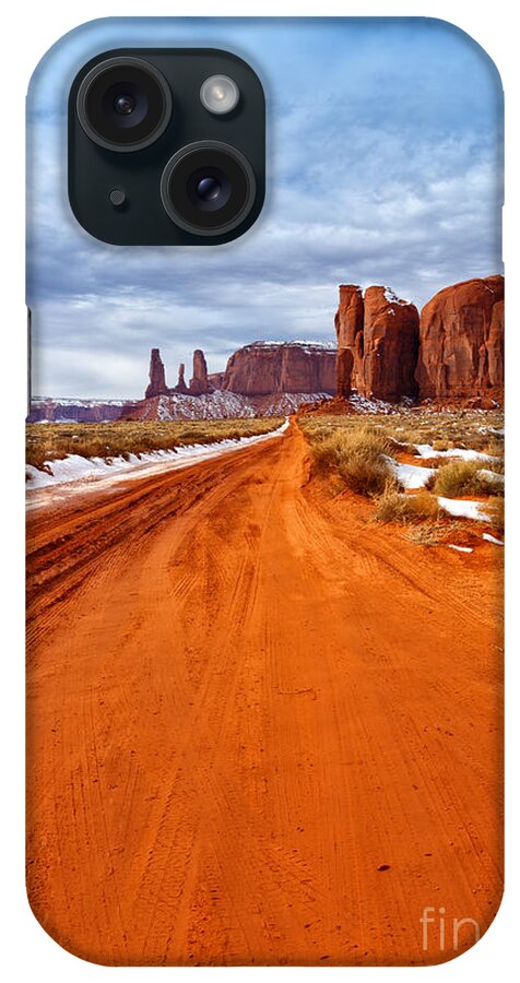 Winter iPhone Case featuring the photograph The Long Way by Beve Brown-Clark Photography