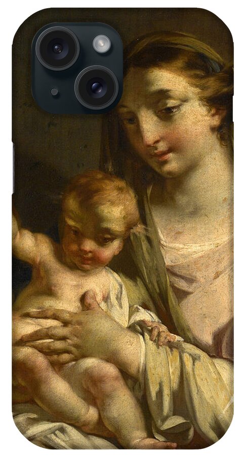 Francesco Capella iPhone Case featuring the painting The Madonna and Child by Francesco Capella