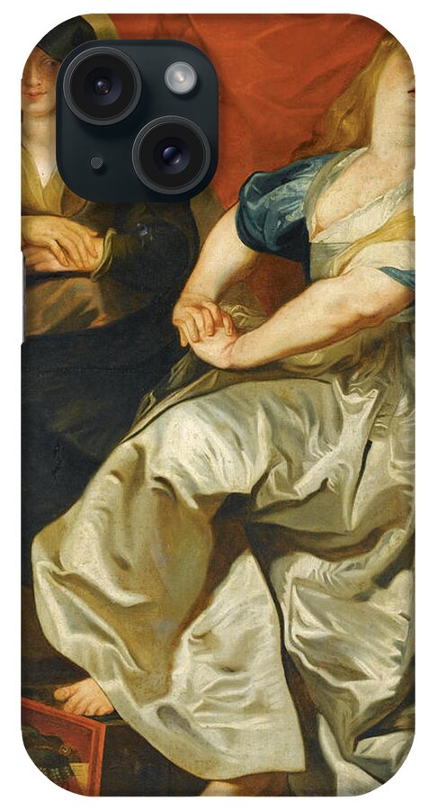 Follower Of Peter Paul Rubens iPhone Case featuring the painting The Magdalene repenting of her Wordly Vanities by Follower of Peter Paul Rubens