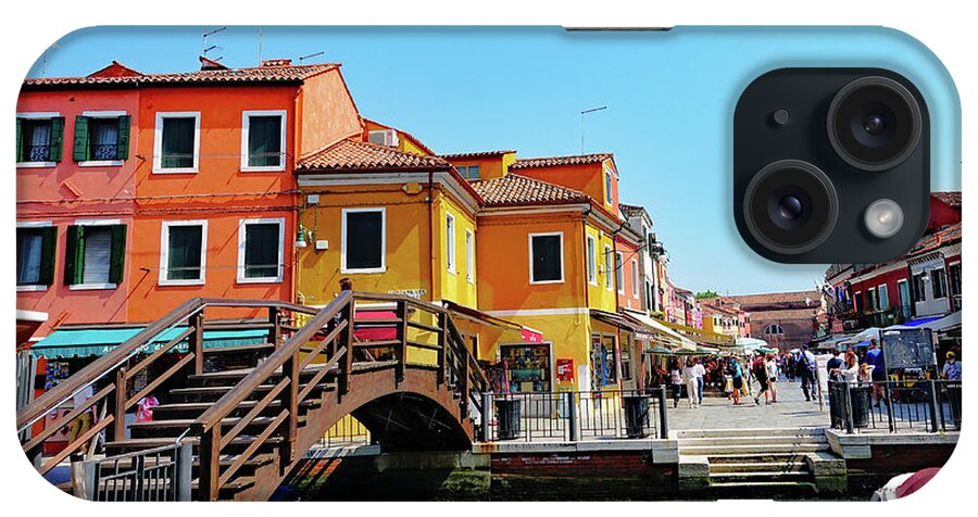 Burano iPhone Case featuring the photograph The Main Street On The Island Of Burano, Italy by Rick Rosenshein