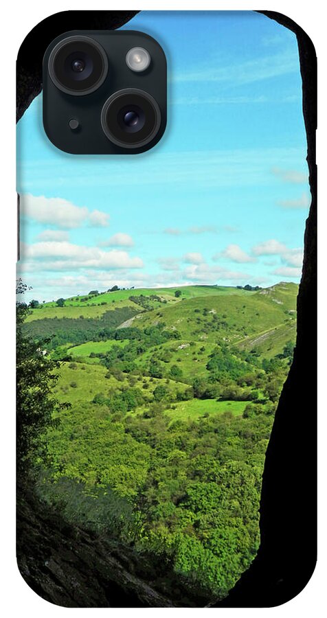 Bright iPhone Case featuring the photograph The Manifold Valley from Thor's Cave by Rod Johnson