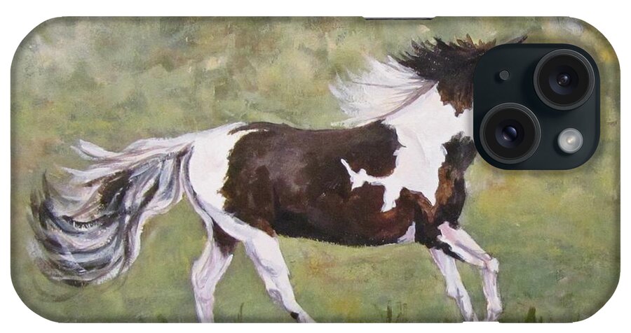 Horse iPhone Case featuring the painting The Mare by Barbara O'Toole