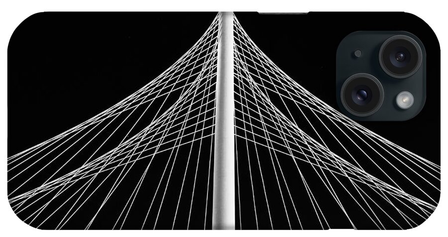 Margaret Hunt Hill Bridge iPhone Case featuring the photograph The Margaret Hunt Hill Bridge in Dallas by Robert Bellomy