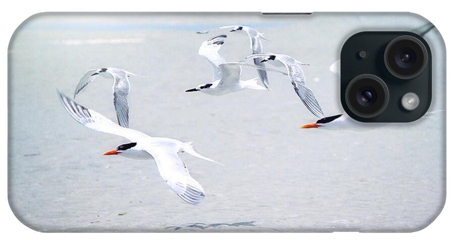 The Beach House iPhone Case featuring the photograph The Morning Rush by Sharon McConnell