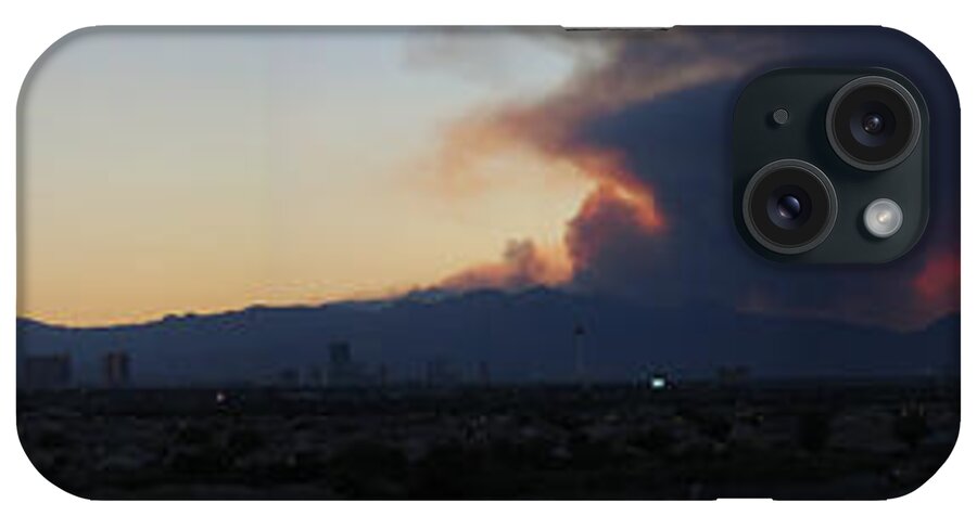  iPhone Case featuring the photograph The Mount Charleston Fire by Carl Wilkerson