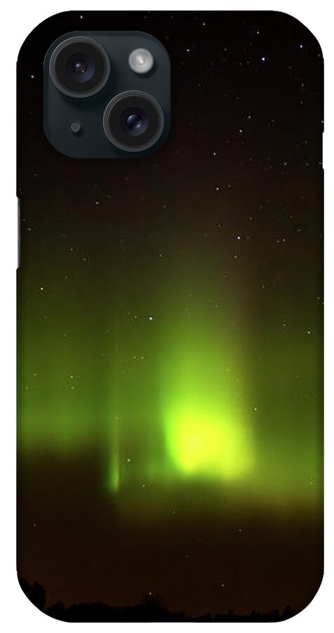 Aurora Borealis iPhone Case featuring the photograph The Northern Lights Peaks Aurora Borealis by Torbjorn Swenelius