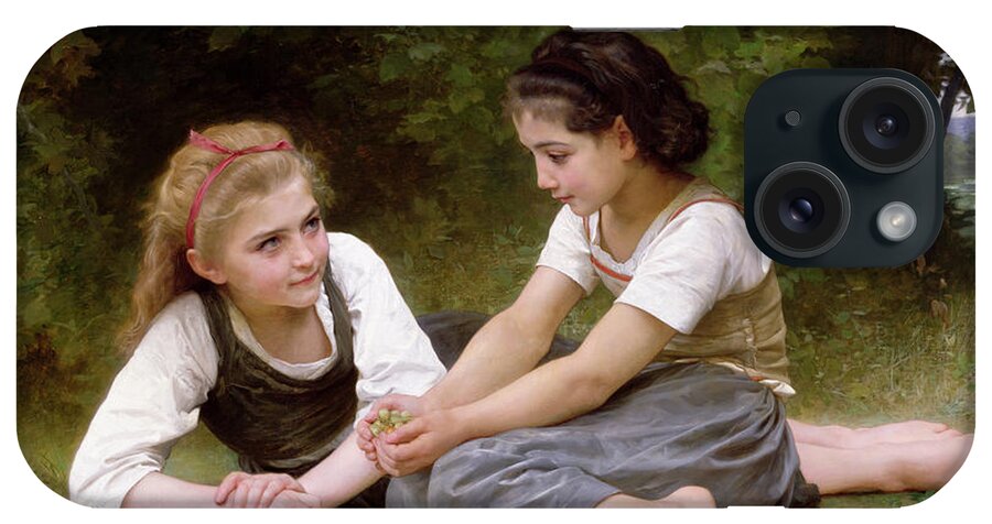 Nut iPhone Case featuring the painting The Nut Gatherers by William-Adolphe Bouguereau