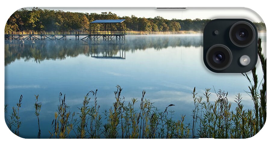 Fishing Pier iPhone Case featuring the photograph The Old Fishing Pier at Lake Murray by Tamyra Ayles