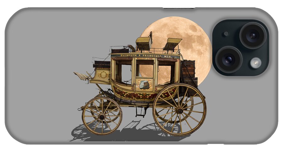 Transparent Background iPhone Case featuring the photograph The Old Stage Coach by John Haldane