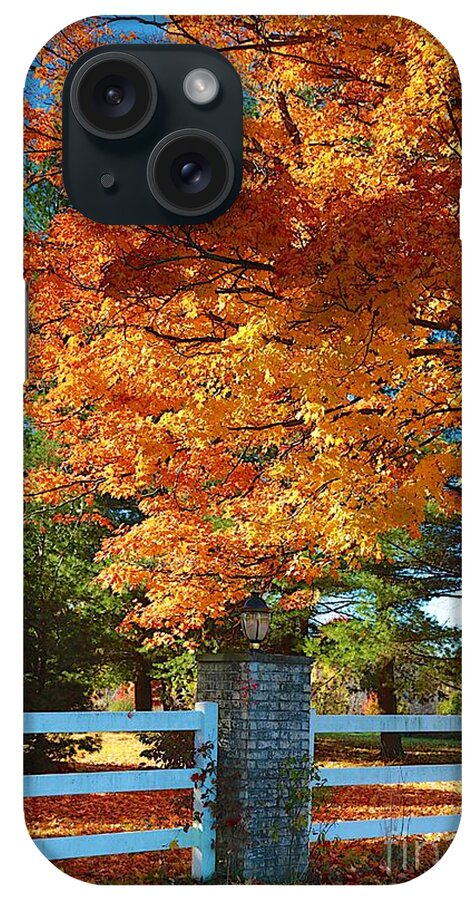 Fall iPhone Case featuring the photograph The old yard light by Robert Pearson
