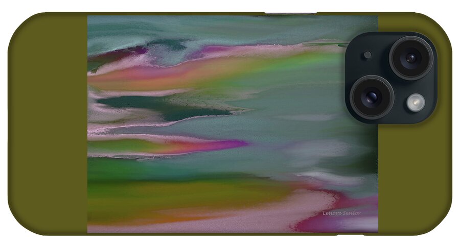 Abstract iPhone Case featuring the painting The Open Road by Lenore Senior