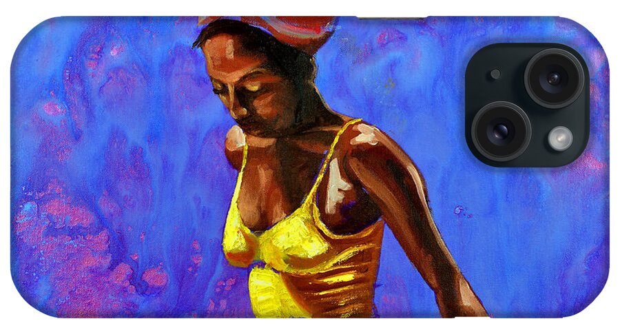 Erykah iPhone Case featuring the painting The Other Side of The Game by Che Hondo