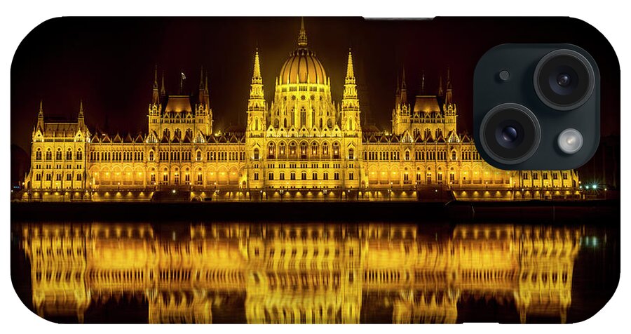 Danube iPhone Case featuring the photograph The Parliament house by Usha Peddamatham