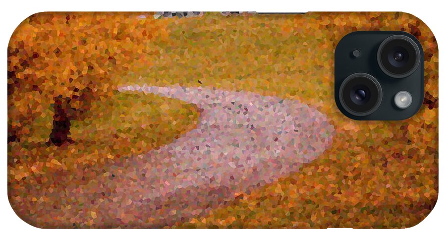 Leaves iPhone Case featuring the photograph The Path in Mozaic print by Jana Rosenkranz
