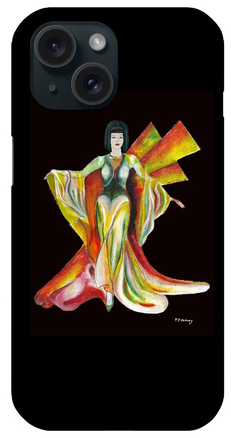 Dresses iPhone Case featuring the painting The Phoenix 2 by Tom Conway