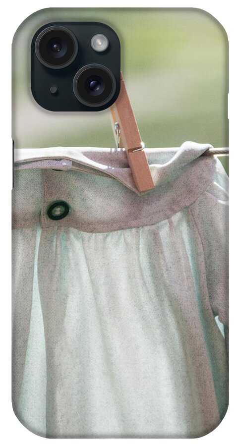 Clothespin iPhone Case featuring the photograph The Precious Gown by Jolynn Reed