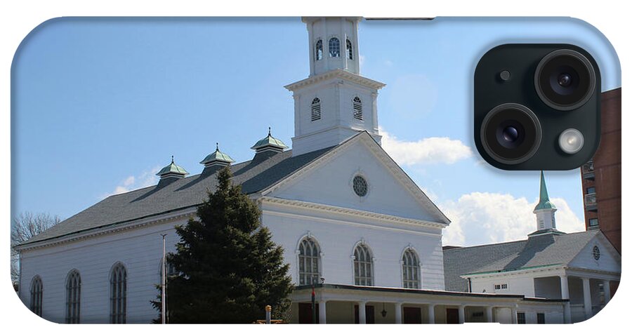  Reformed iPhone Case featuring the photograph The Reformed Church of Newtown- by Steven Spak