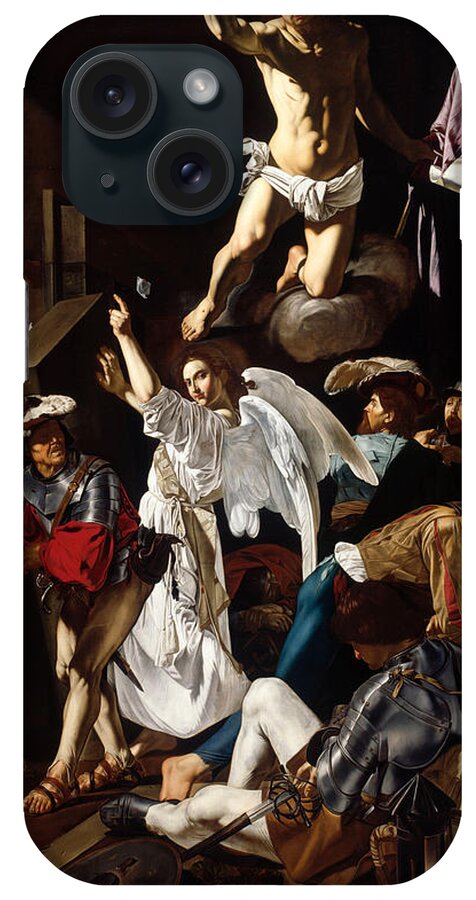 Cecco Del Caravaggio iPhone Case featuring the painting The Resurrection by Cecco del Caravaggio