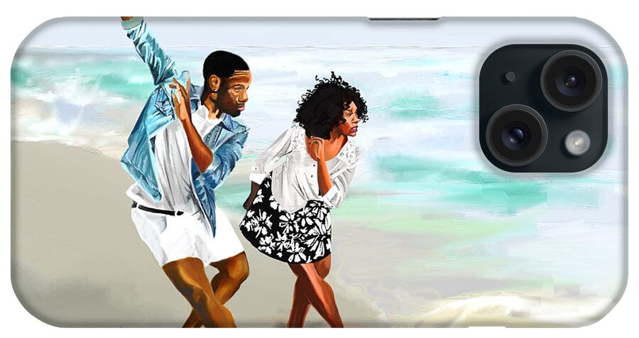 Dancer iPhone Case featuring the drawing The Rhythm of Friendship by Terri Meredith