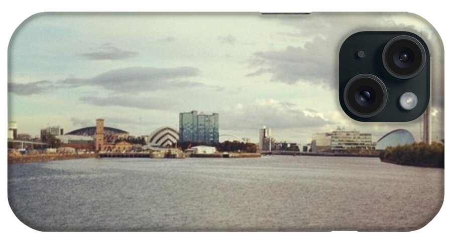 Clyde iPhone Case featuring the photograph The River Clyde From Riverside Museum by Alan DArcy
