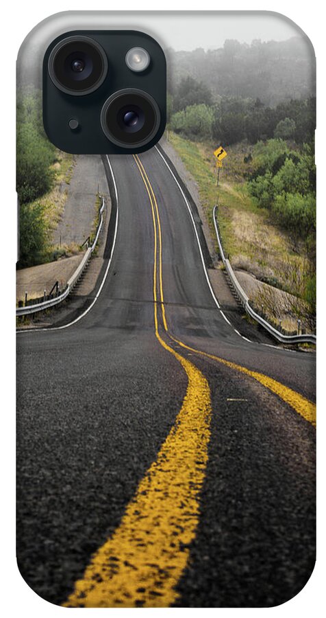 Road iPhone Case featuring the photograph The Road Goes On Forever and the Party Never Ends by Adam Reinhart