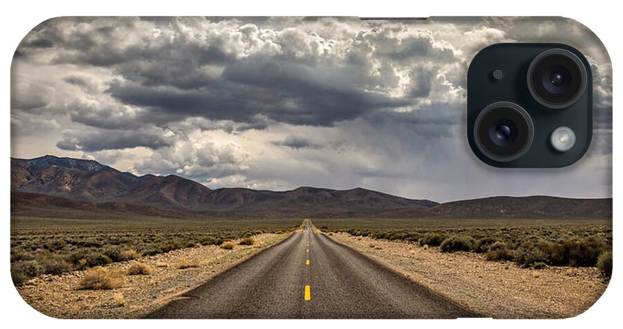 Big Sky iPhone Case featuring the photograph The Road to Death Valley by Peter Tellone