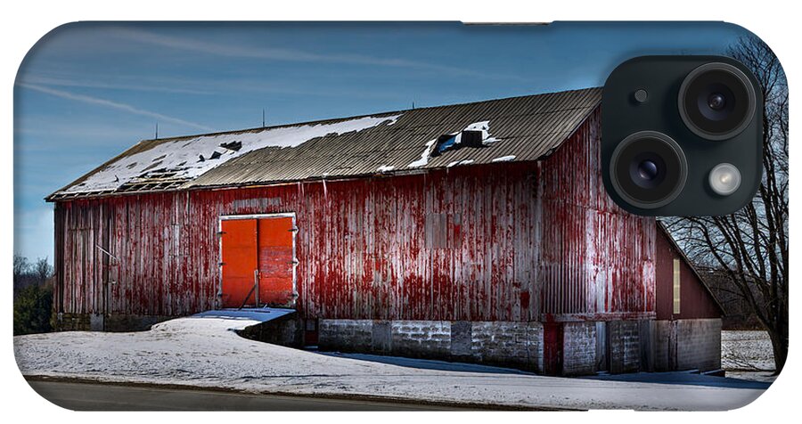 Barn iPhone Case featuring the photograph The Roadside Barn by Brent Buchner