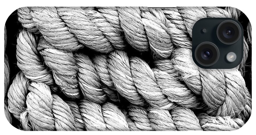 Black And White iPhone Case featuring the photograph The Ropes by Holly Ross
