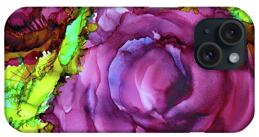 Garden iPhone Case featuring the painting The Rose Garden by Eunice Warfel