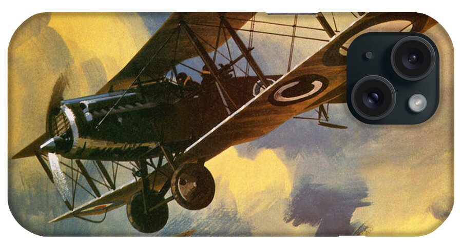 Royal Flying Corps iPhone Case featuring the painting The Royal Flying Corps by Wilf Hardy