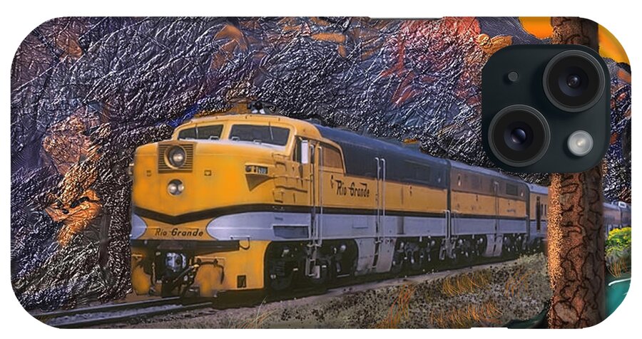 Trains iPhone Case featuring the digital art The Royal Gorge by J Griff Griffin