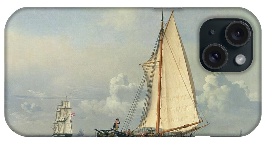 The iPhone Case featuring the painting The Sea by Christoffer Wilhelm Eckersberg